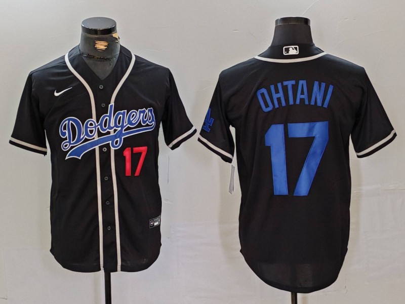Men's Los Angeles Dodgers Shohei Ohtani #17 Black Jersey